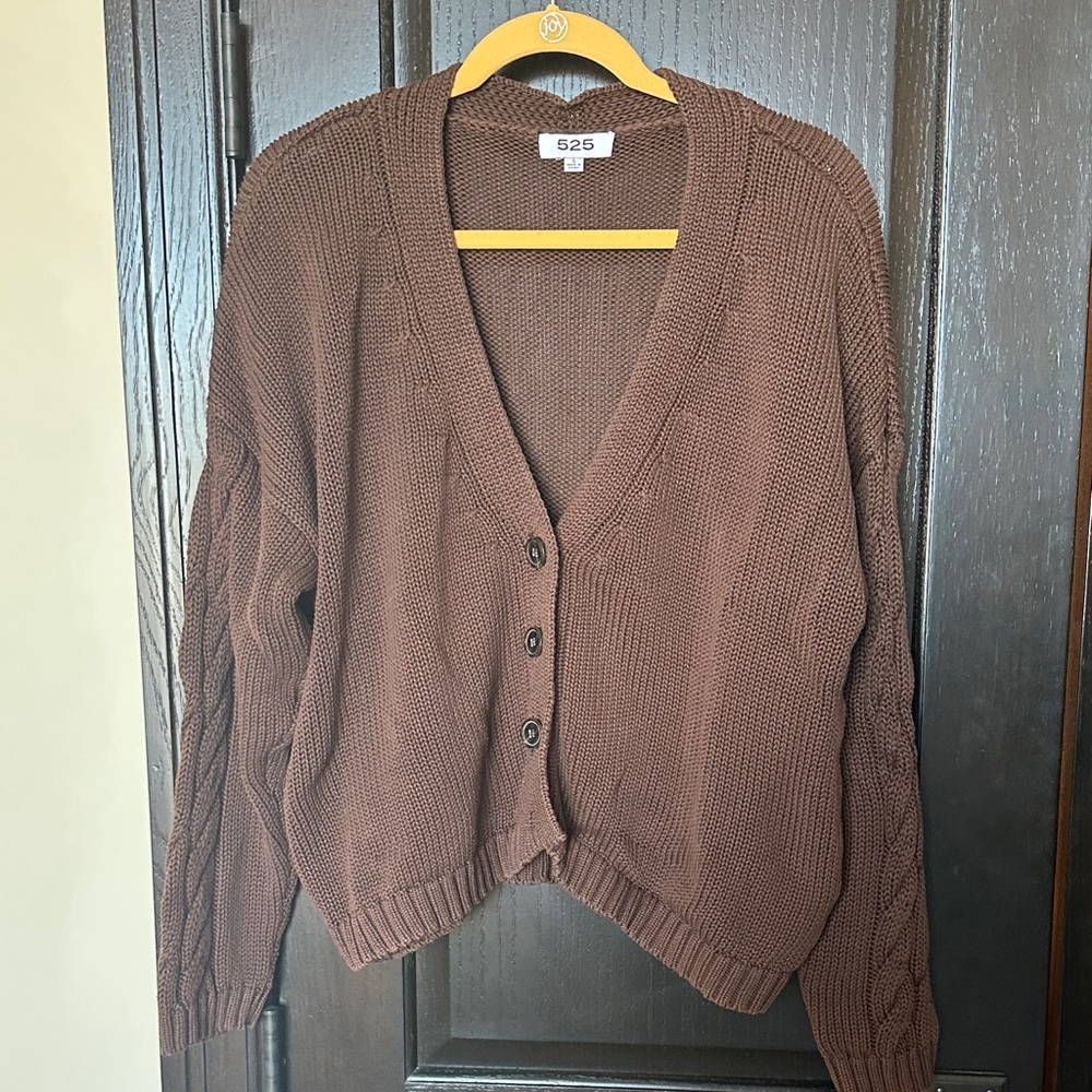 525 America Women's Chocolate Cardigan